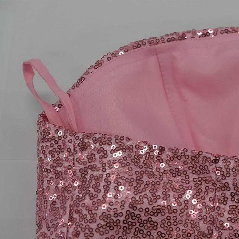 Mermaid Evening Gown Sequin Dress Wedding Guest Prom Court Train Sleeveless One Shoulder with Slit Masquerade Dress 2026 - $182.99 –P1