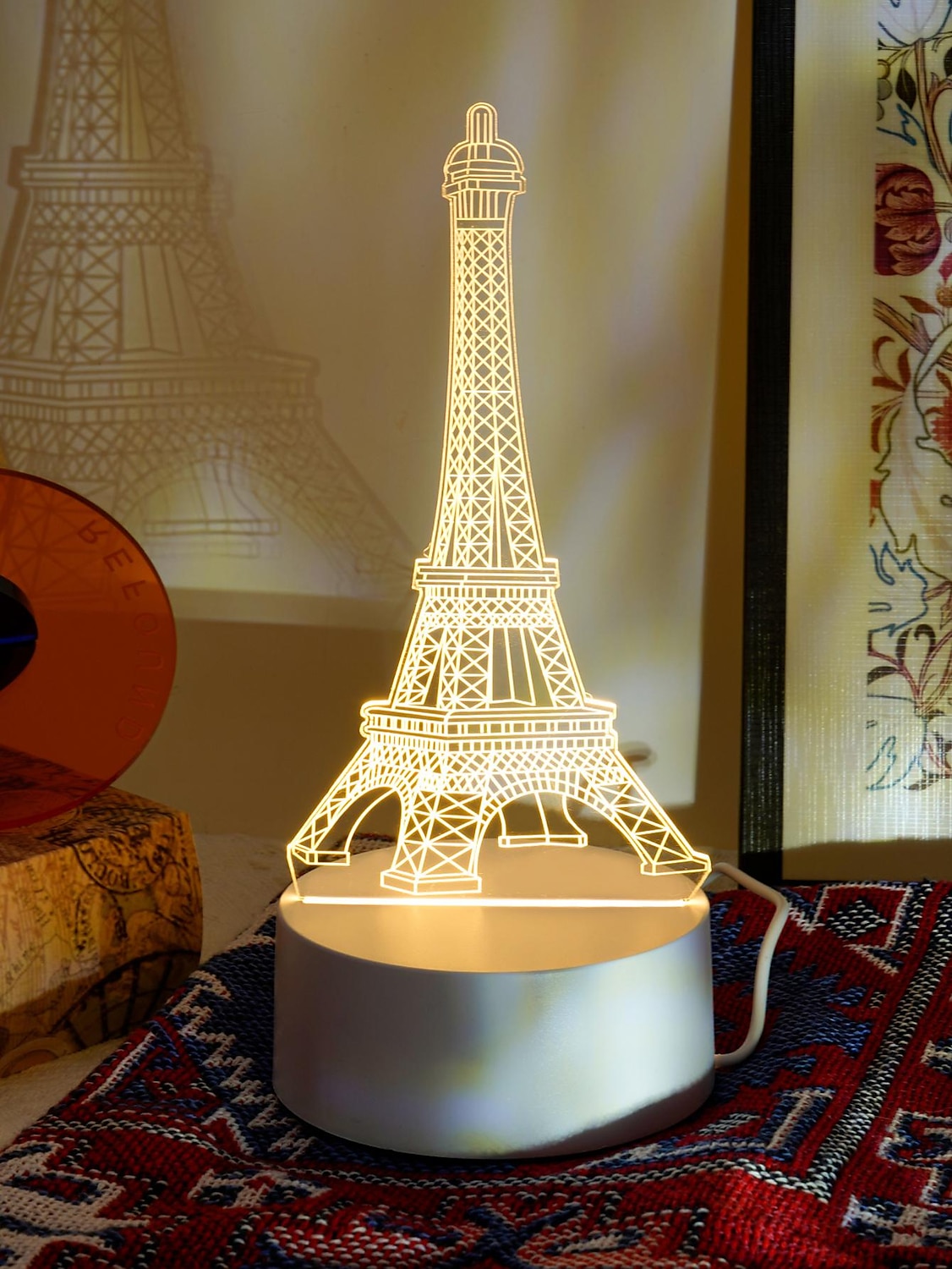 Eiffel Tower 3D LED Optical Illusion Acrylic Night Light with USB Powered Bedroom Decoration Table Lamp Birthday Fashion Style Gift for Child Baby Kids 2025 - $8.49 –P7