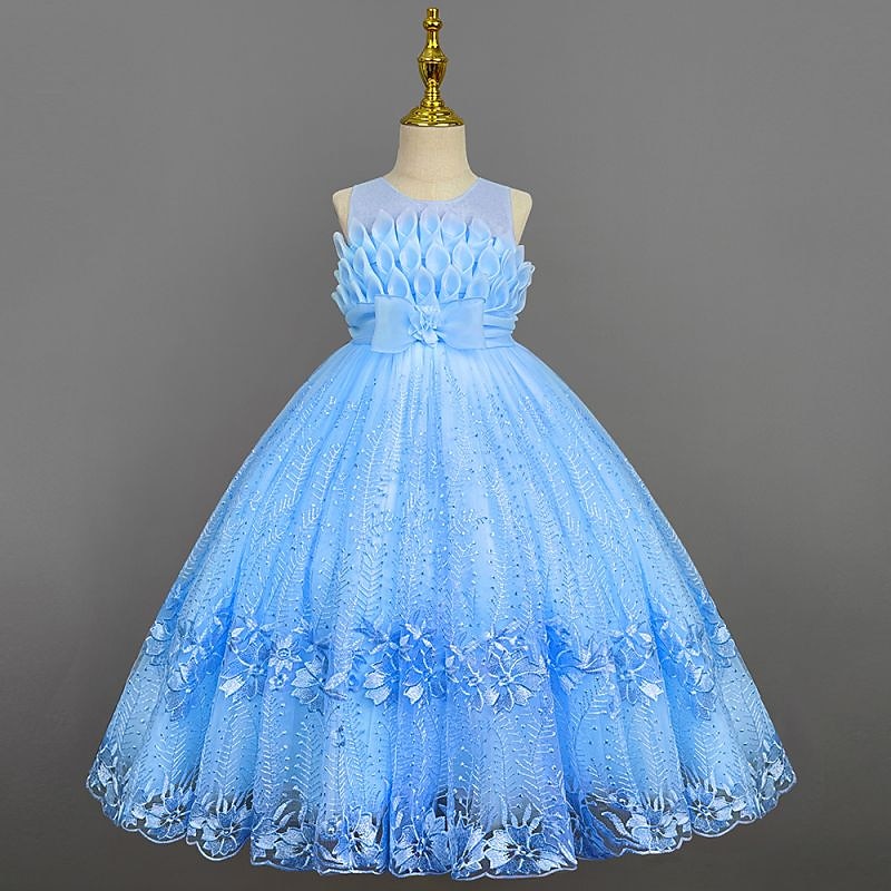 Enfants Fille Robe de demoiselle d'honneur Robe Couleur Pleine Sans Manches Utilisation Mariage Soirée Princesse Doux Coton Maxi Robe de princesse rose Robe Trapèze Robe de demoiselle d'honneur Et de 2025 ? $48.99 –P7
