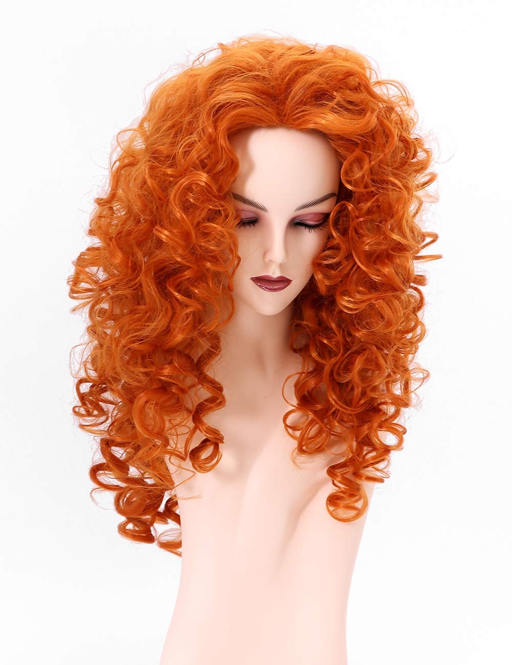 parrucche lunghe ricce ondulate a testa intera con capelli rossi volpe rossa per parrucche di halloween per parrucche da festa cosplay del 2025 a $24.99 –P14
