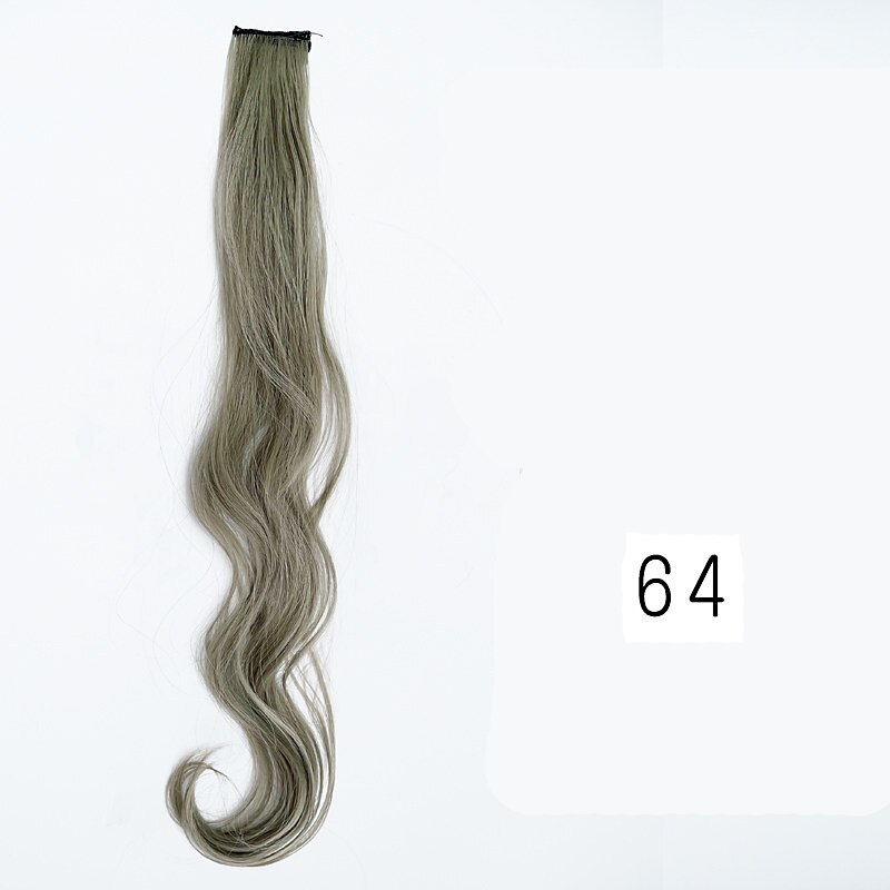 color wig Straight Synthetic Hair 24 inch Hair Extension Clip In / On 1pc / pack Soft Women's Girls' 2025 - $6.99 –P5