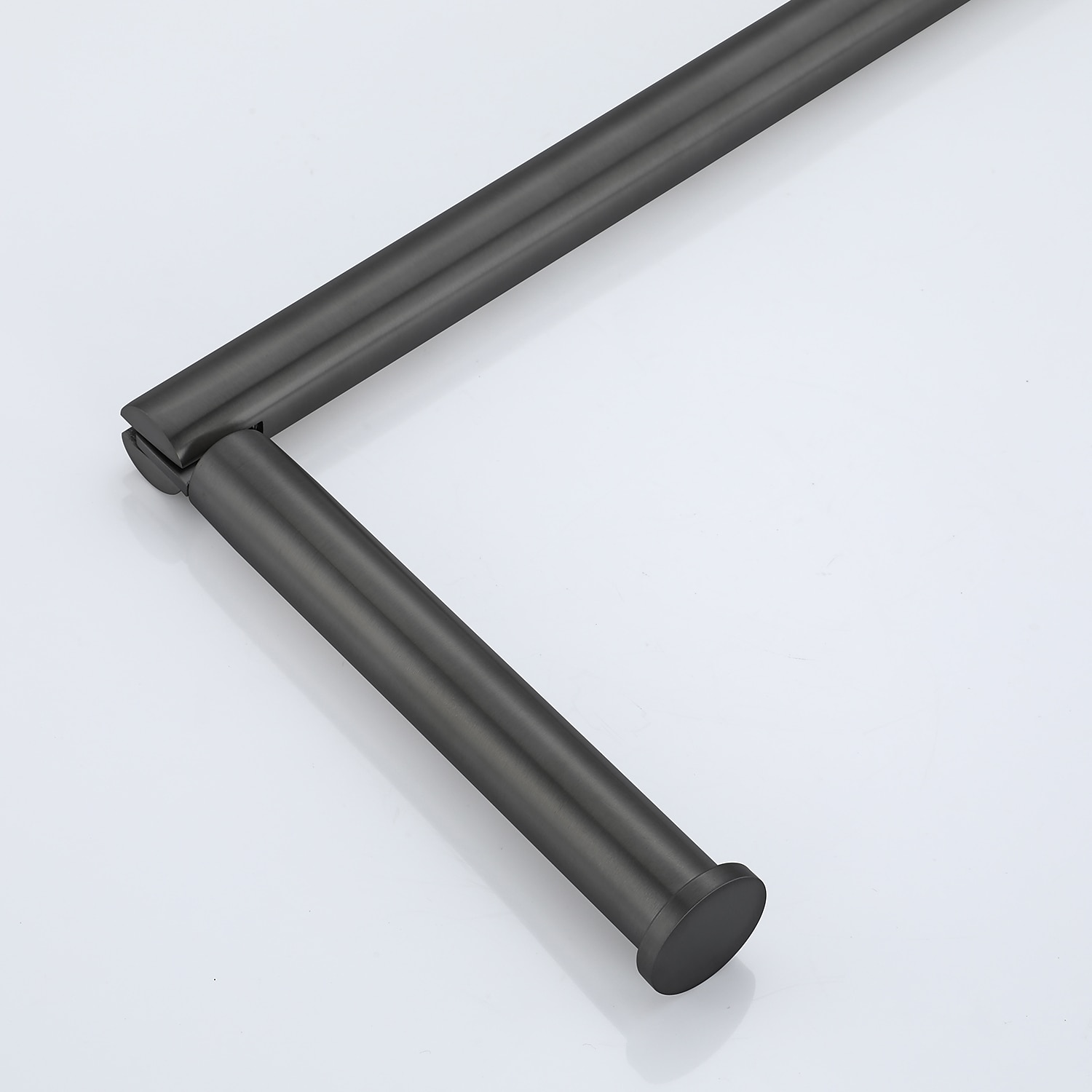 Matte Black 304 Stainless Steel Marble Floor Standing Paper Holder