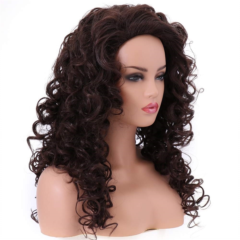 parrucche lunghe ricce ondulate a testa intera con capelli rossi volpe rossa per parrucche di halloween per parrucche da festa cosplay del 2025 a $24.99 –P11