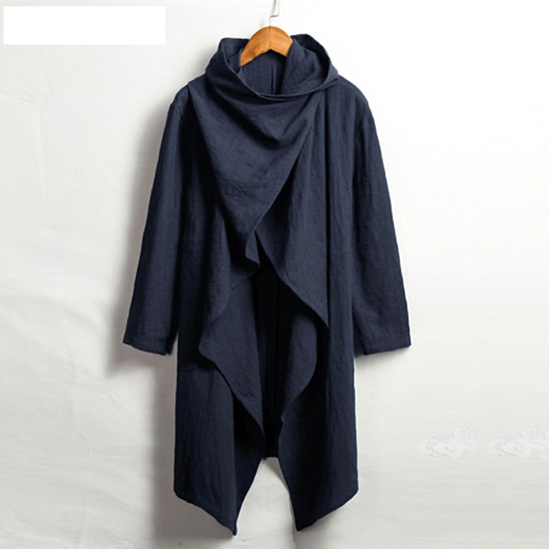 Herren Wintermantel übergangsjacke Trenchcoat Umhang / Capes Urlaub Geschäft Frühling Herbst Baumwollmischung Schnelltrocknend Leicht Oberbekleidung Bekleidung Streetwear Stilvoll ohne Druck Einfarbig 2025 - $30.99 –P9