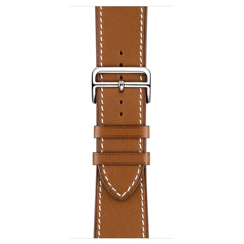 Compatibile con Cinturino dell'Apple Watch 38mm 40mm 41mm 42mm 44mm 45mm 49mm Lusso Regolabili Fibbia in acciaio inossidabile Vera pelle Cinturino di ricambio per iwatch Serie Ultra 8 7 6 5 4 3 2 1 SE del 2025 a $34.99 –P5