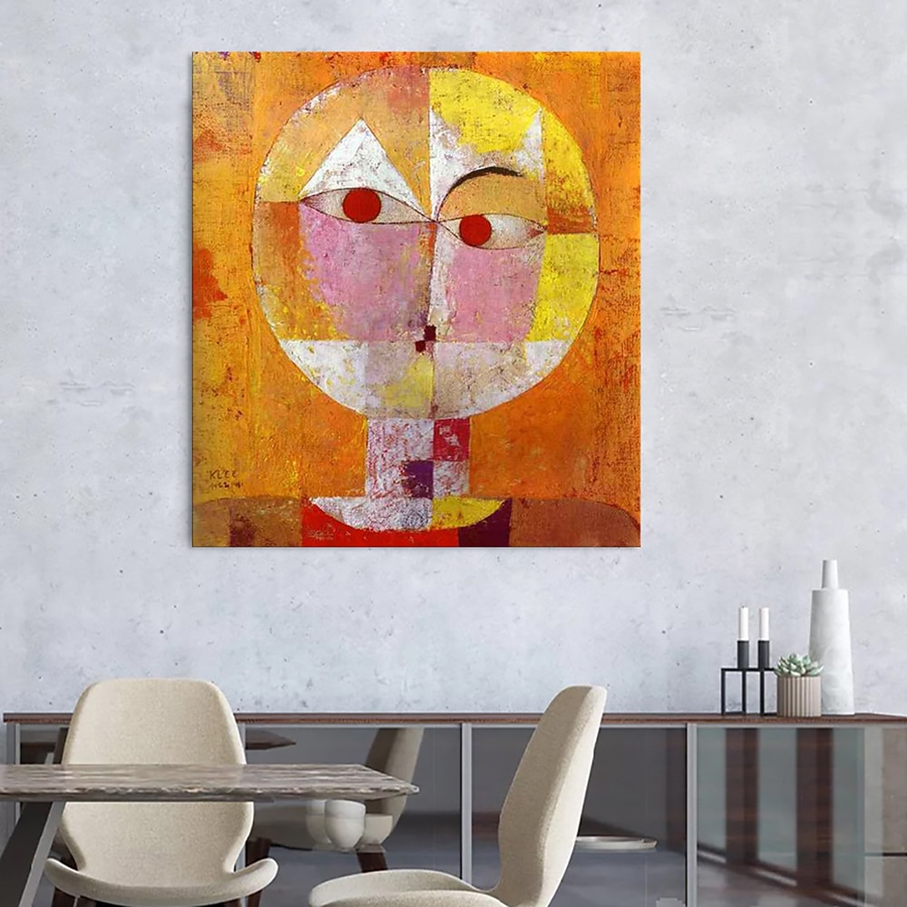 Pintura al óleo hecha a mano lienzo arte de la pared decoración paul klee estilo abstracto para decoración del hogar enrollado sin marco pintura sin estirar 2026 - $82.99 –P4