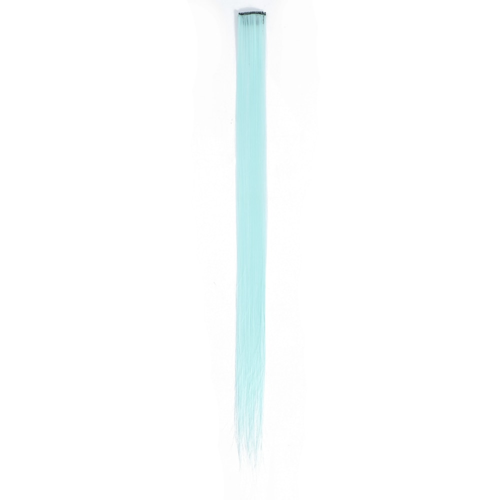 Colored Party Highlights Clip in Hair Extensions for Girls 20 inches Multi-colors Straight Hair Synthetic Hairpieces In The Party 2025 - $6.99 –P3