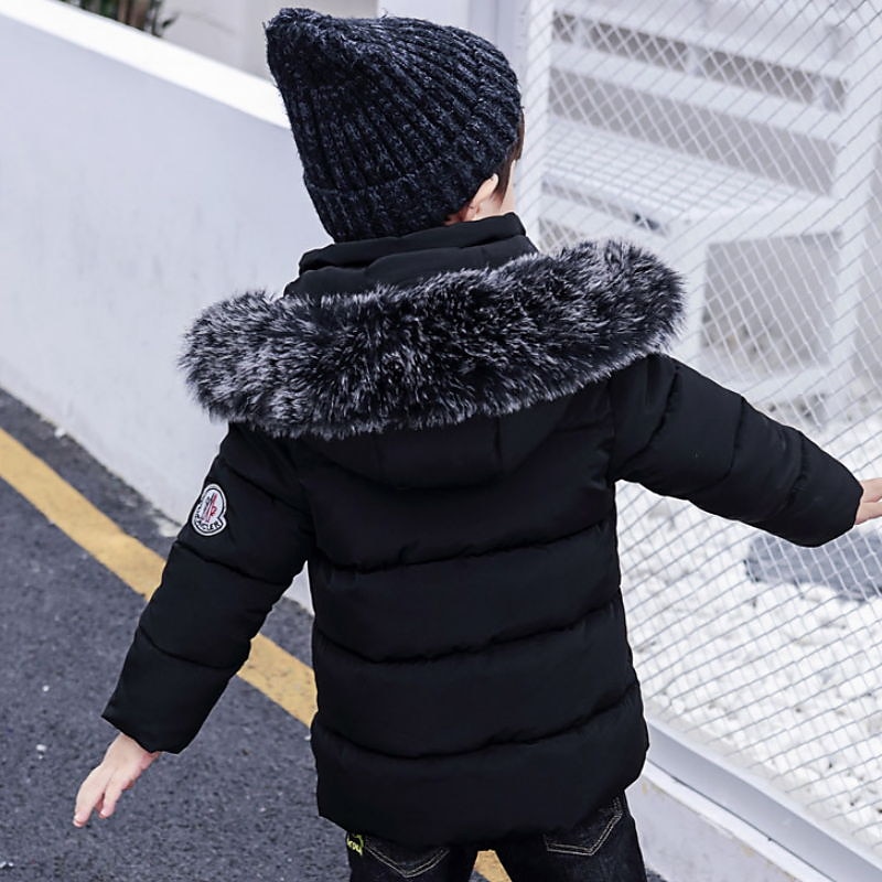 Boys Kids Child Faux Leather Warm Fur Lined Winter Pockets Jackets Coat  Fashion | eBay