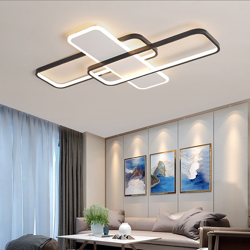 Ceiling Lights Dimmable Ceiling Lights Aluminum Modern Style Black LED Modern 110-265V 2025 - $331.09 –P2