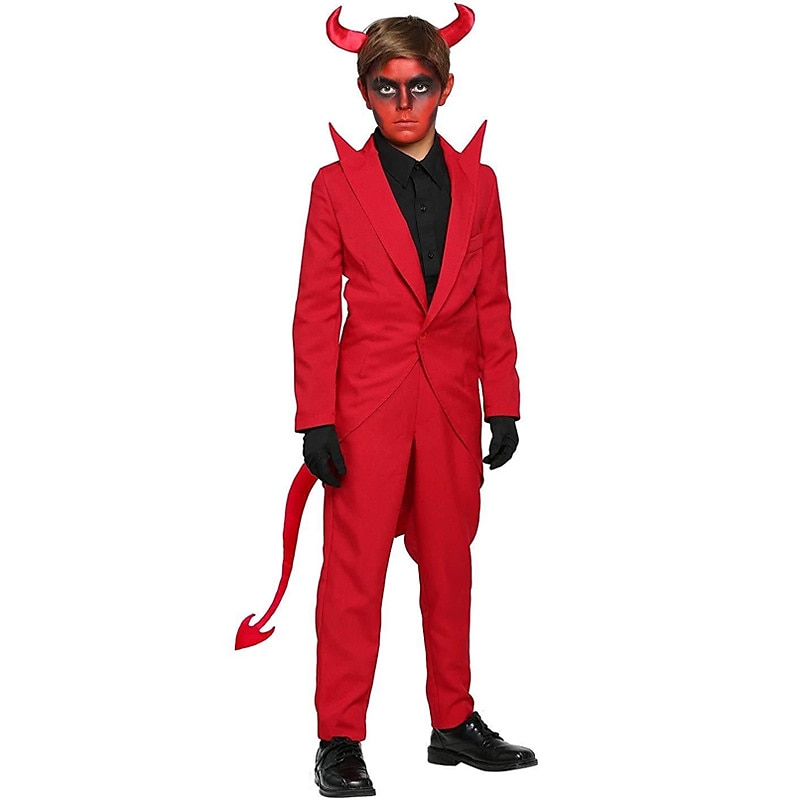 Devil Cosplay Costume Halloween Group Family Costumes Kid's Boys Girls' Cosplay Halloween Halloween Carnival Masquerade Easy Carnival Costume for Walpurgis Night 2025 - $37.99 –P3