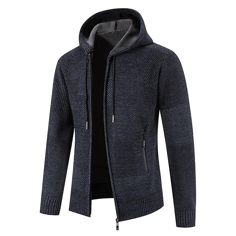 Per uomo Felpa Pullover Maglione Felpa con cappuccio Maglione con zip Giacca maglione Nido d'ape Maglia Corto Lavorato a maglia Tinta unica Girocollo Essenziale Moda Esterno Giornaliero Abbigliamento del 2026 a $48.99 –P2