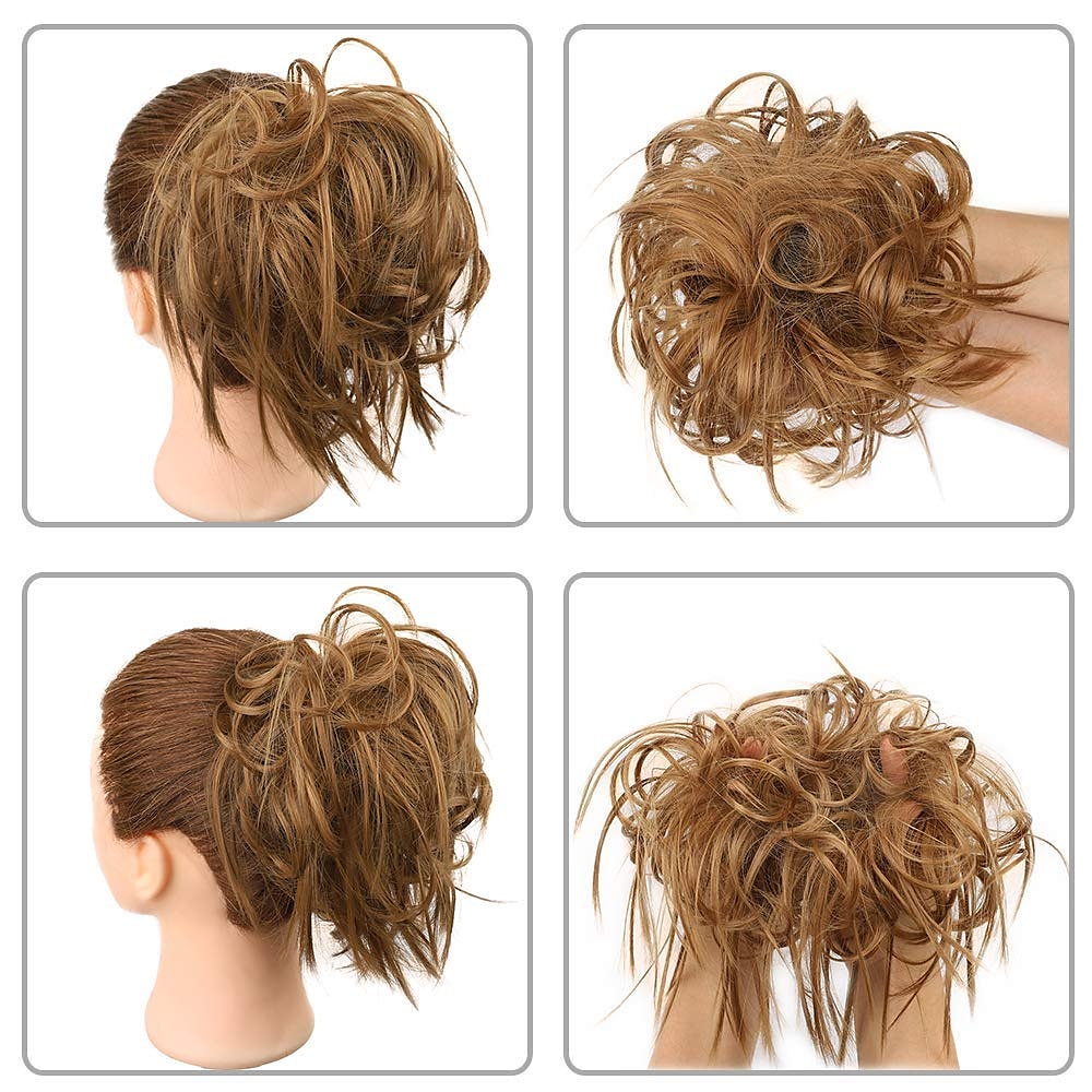 ébouriffé chignon désordonné chignon postiche extension de cheveux queue de cheval avec élastique élastique chignon queue de cheval postiche extensions de cheveux synthétiques chouchous queue de de 2025 ? $11.99 –P4