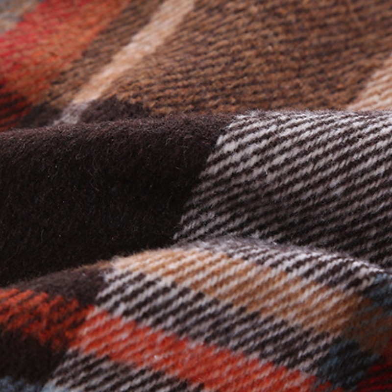 barn flickjacka långärmad röd rutig höst vinter punk sport 3-12 år 2025 - $30.99 –P2