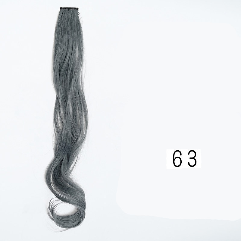 color wig Straight Synthetic Hair 24 inch Hair Extension Clip In / On 1pc / pack Soft Women's Girls' 2025 - $6.99 –P4