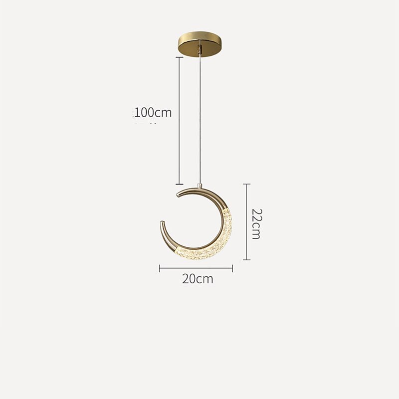 20 cm círculo/design redondo formas geométricas pingente luz metal estilo artístico estilo clássico estilo moderno ouro artístico moderno 85-265v de 2025 por $157.99 –P3