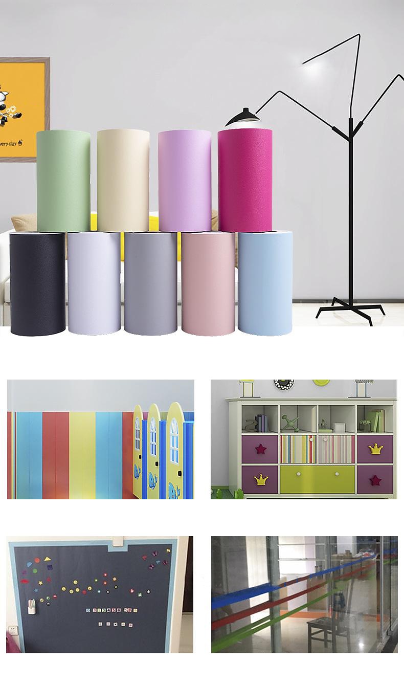 Jednokolorowe samoprzylepne naklejki ścienne pcv naklejki ścienne na obramowanie naklejki na krawędzie dekoracyjne naklejki na linie szkło pasek antykolizyjny wodoodporne naklejki na talię 2026 - $25.99 –P9