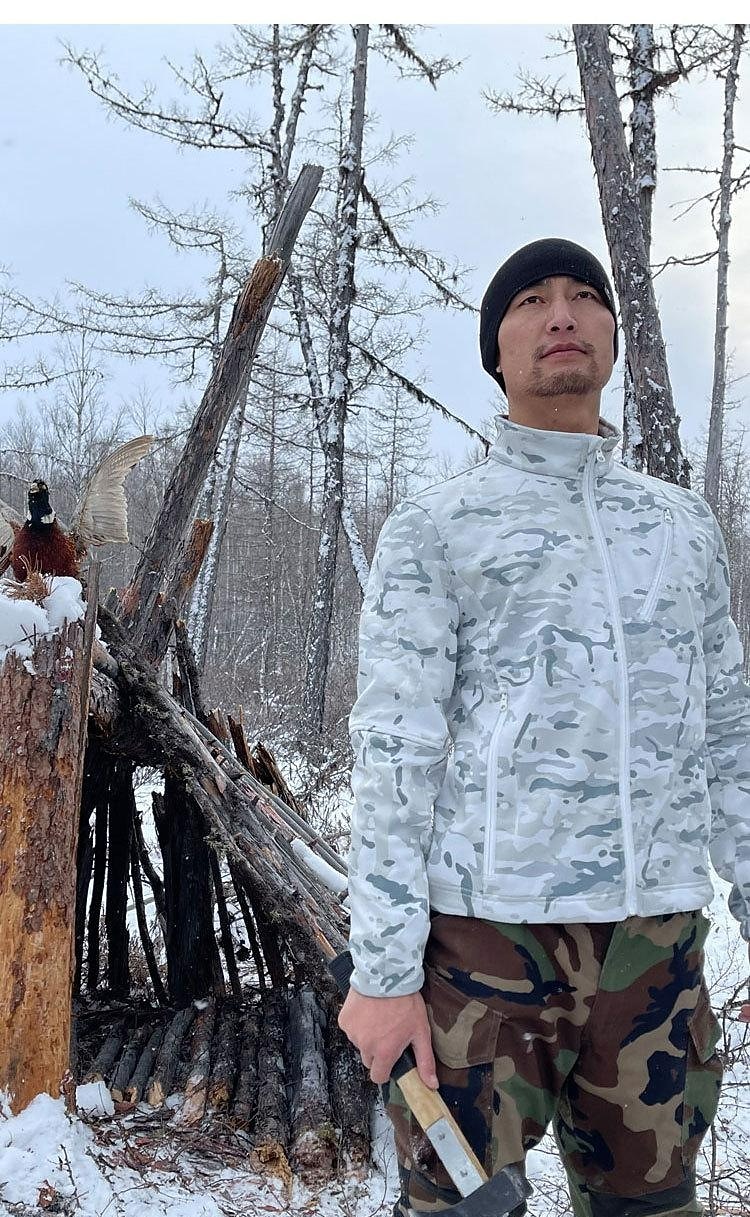 Herren Militärische taktische Jacke Wanderfleecejacke Winter Draussen Thermowarm Fleece-Futter Wasserdicht Winddicht Oberbekleidung Windjacke Trenchcoat Weiß Tarnung 2025 - $99.99 –P2