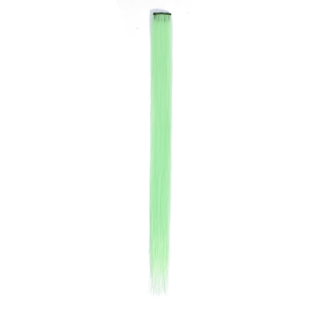 Colored Party Highlights Clip in Hair Extensions for Girls 20 inches Multi-colors Straight Hair Synthetic Hairpieces In The Party 2025 - $6.99 –P18