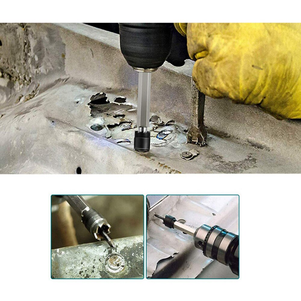 1 pc/13 sztuk wiertło do zgrzewania punktowego frez dwustronnie z końcówką z węglika wiertło ze stali nierdzewnej wiertło środkowe wiertło 3/8 ''5/16'' 2025 - $10.99 –P2