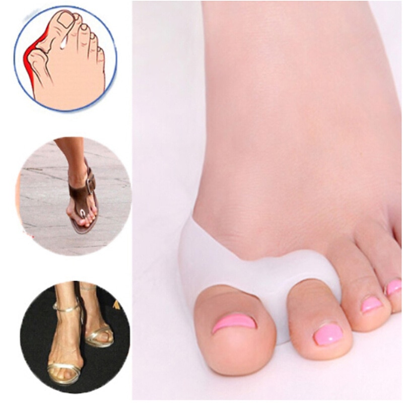 1 paio di dita dei piedi in silicone separatore del piede alluce valgo correzione bone ectropion dita dei piedi dispositivo esterno strumento di cura del piede gel alluce alluce separatore spreader del 2025 a $13.99 –P1