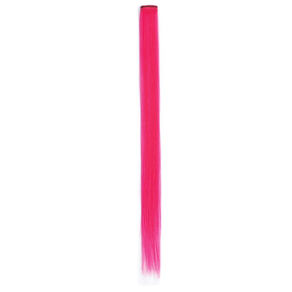 Colored Party Highlights Clip in Hair Extensions for Girls 20 inches Multi-colors Straight Hair Synthetic Hairpieces In The Party 2025 - $6.99 –P5