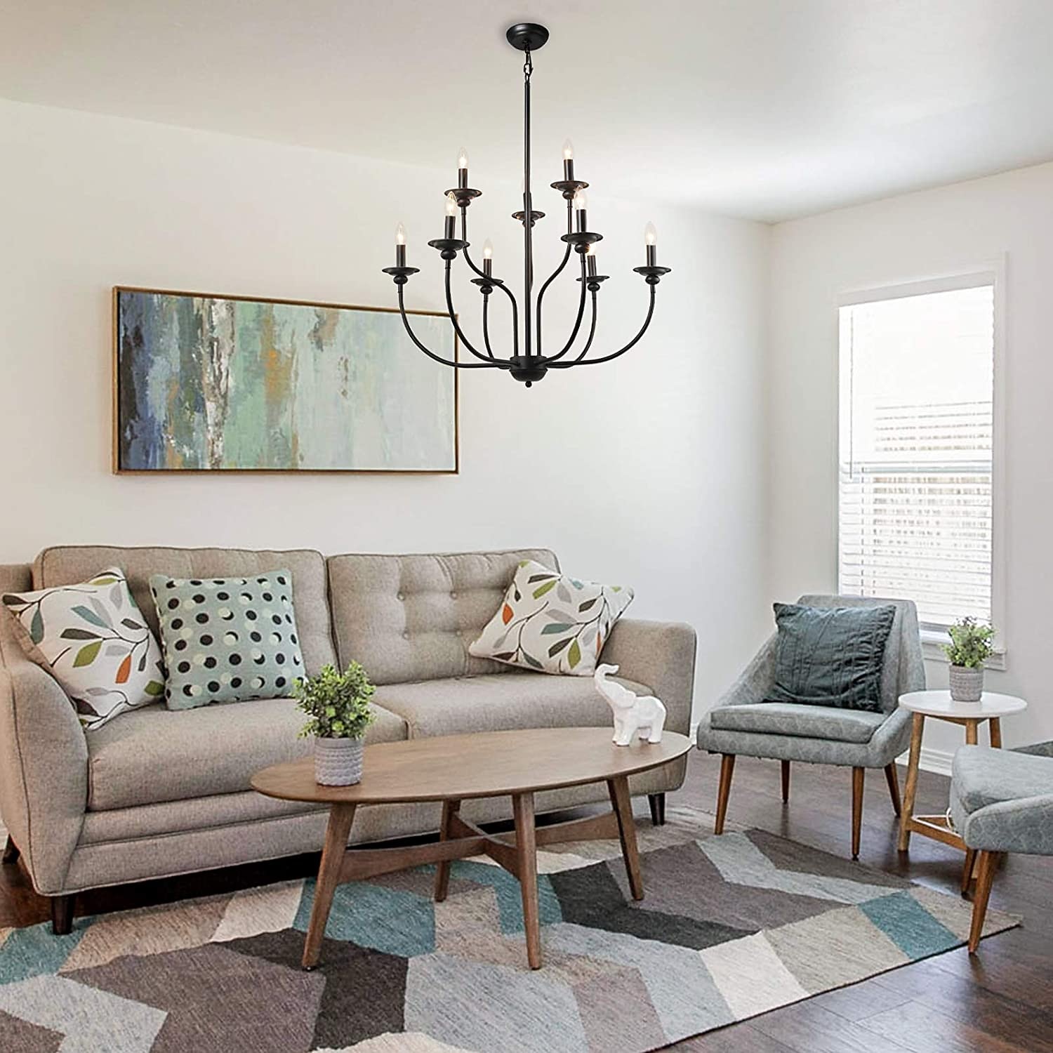 Lampadario singolo design 73 cm metallo mini finiture verniciate tradizionale/classico country 220-240v del 2026 a $139.99 –P8