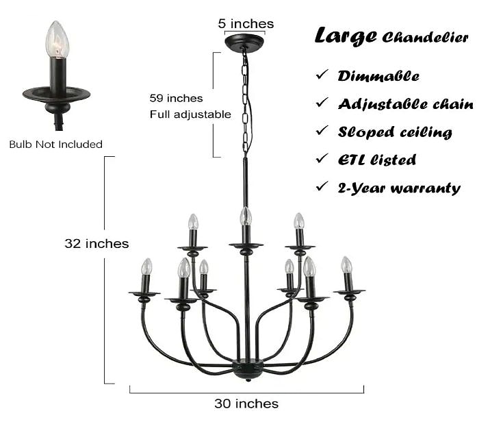 Lampadario singolo design 73 cm metallo mini finiture verniciate tradizionale/classico country 220-240v del 2026 a $139.99 –P2