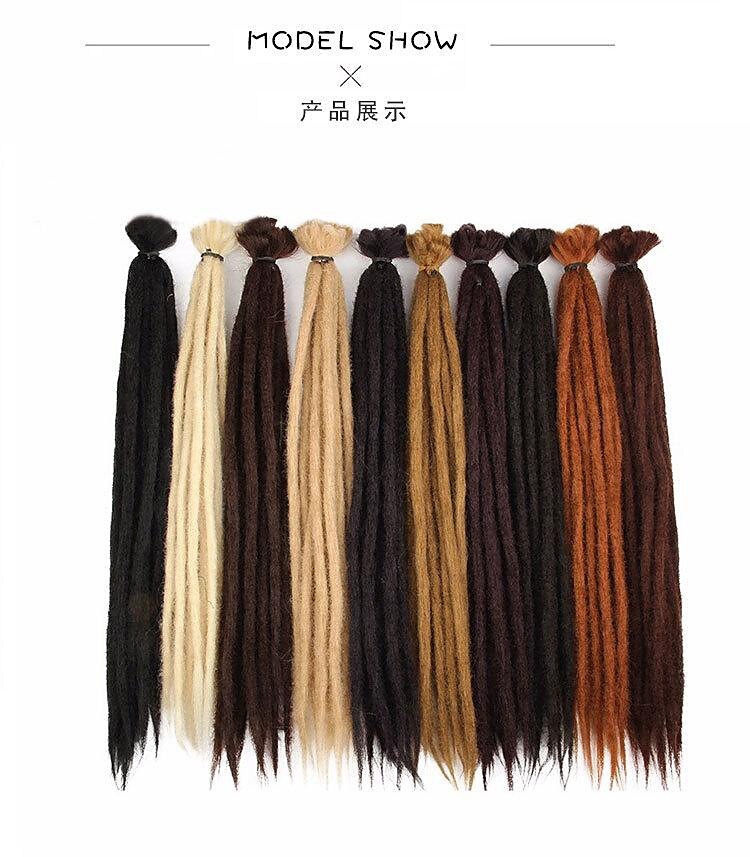 european and american wig dreadlocks handmade dreadlocks reggae dreadlocks jamaica 20 inch monochrome african white ghost dreadlocks wholesale 2025 - $2.99 –P3
