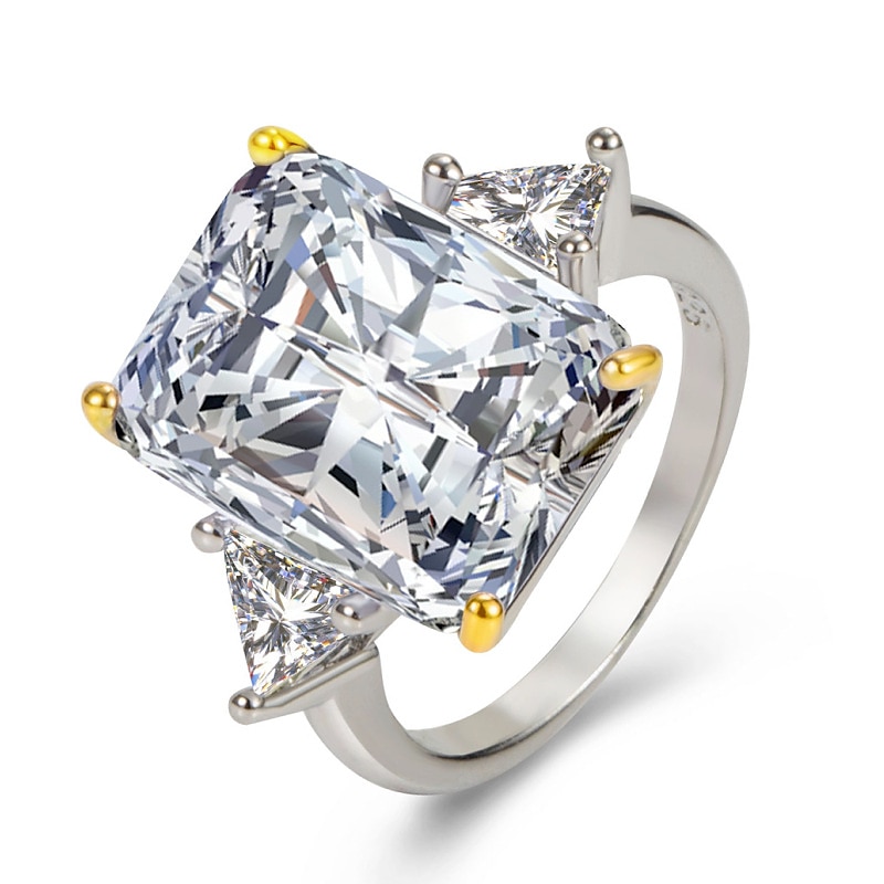 Ring Wedding Geometrical White Yellow Rosy Pink Copper Rhinestone Stylish Simple Luxury 1pc / Women's / One Earring 2025 - $8.99 –P6
