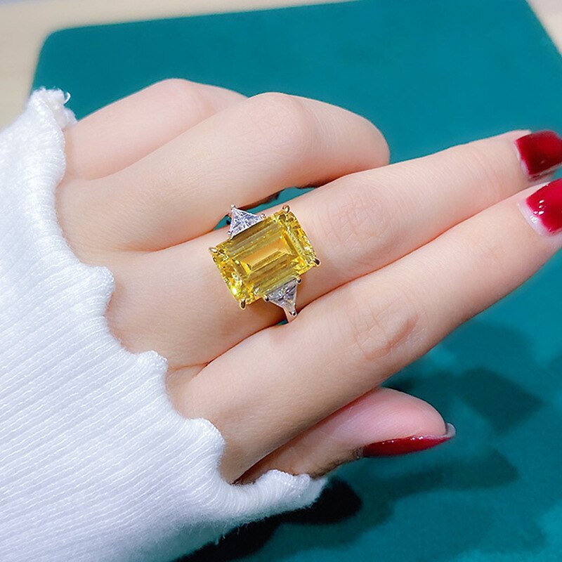 Ring Wedding Geometrical White Yellow Rosy Pink Copper Rhinestone Stylish Simple Luxury 1pc / Women's / One Earring 2025 - $8.99 –P4