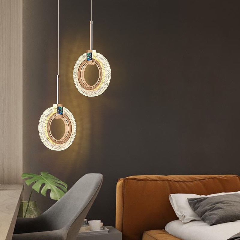 křišťálové závěsné svítidlo, 1 světlo moderní závěsné svítidlo, 8W stmívatelné LED stropní závěsné svítidlo pro kuchyňský ostrov ložnice jídelna 2025 - CAD $269.53 –P5