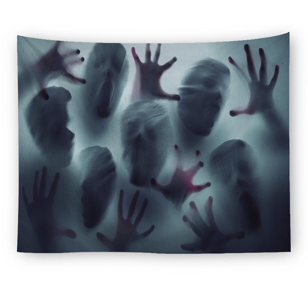 halloween fest veggteppe kunst dekor teppe gardin hengende hjem soverom dekorasjon polyester spøkelse skrekk skygge halloween dekorasjoner 2025 - $13.99 –P8