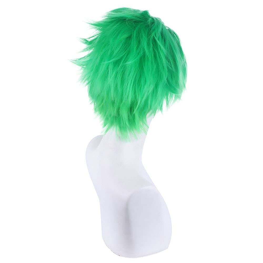 un pezzo roronoa zoro parrucche breve roronoa zoro un pezzo parrucche verde cosplay capelli sintetici anime del partito sintetico di halloween del 2025 a $23.99 –P3