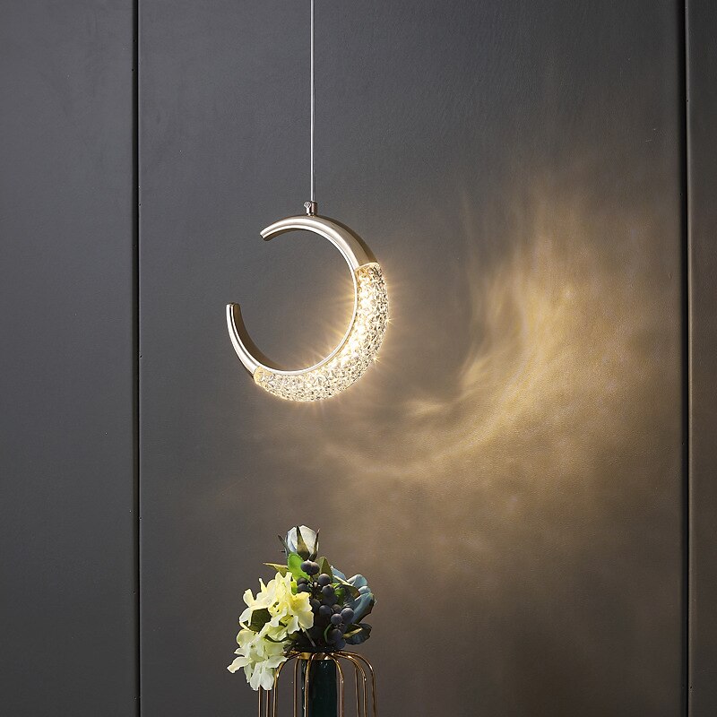 20 cm círculo/design redondo formas geométricas pingente luz metal estilo artístico estilo clássico estilo moderno ouro artístico moderno 85-265v de 2025 por $157.99 –P1