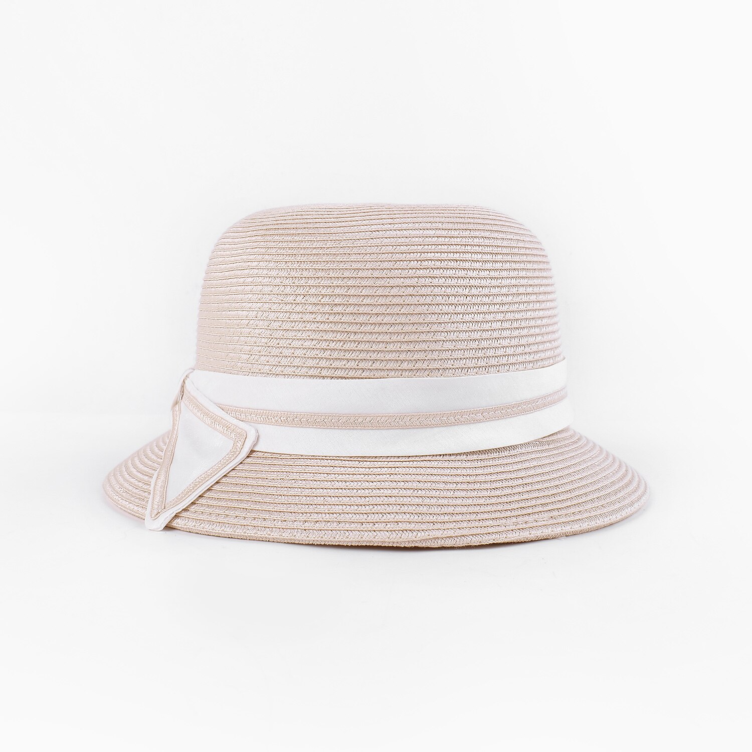 Böhmische Strand-Strohkopfbedeckung / Strohhüte mit Satinschleife lässig / Urlaubskopfbedeckung / Sonnenschutz 2025 - $22.99 –P11