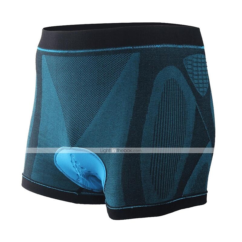 Herre Sykkelundertøy Sykkel Boxershorts Fôrede shorts Fjellsykling Veisykling sport 3D Pute Pustende Anatomisk design Hurtigtørkende Svart / Blå Lycra Klær Sykkelklær Avanserte sømteknikker 2025 - $16.79 –P2