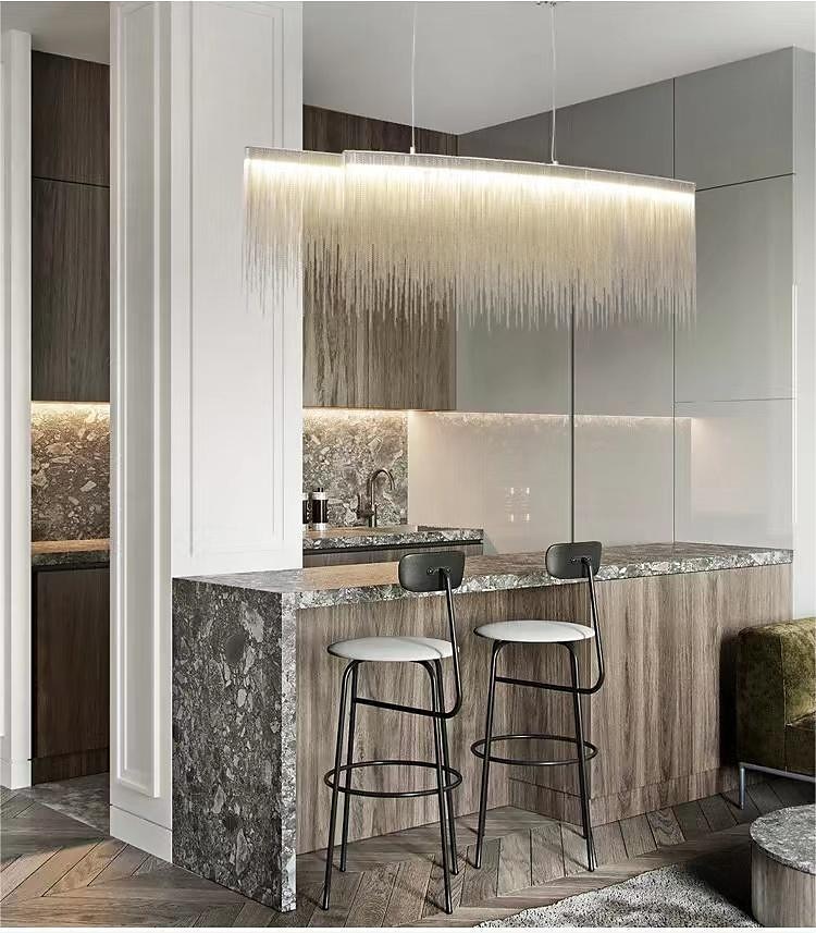 100 cm Multi-shade Bulb Included Chandelier Gold Pendant Light Metal Island Oil-rubbed Bronze Chic & Modern Luxury Firework 110-120V 220-240V 2025 - $249.99 –P6
