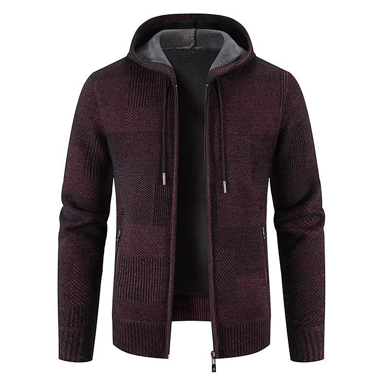 Per uomo Felpa Pullover Maglione Felpa con cappuccio Maglione con zip Giacca maglione Nido d'ape Maglia Corto Lavorato a maglia Tinta unica Girocollo Essenziale Moda Esterno Giornaliero Abbigliamento del 2026 a $48.99 –P10