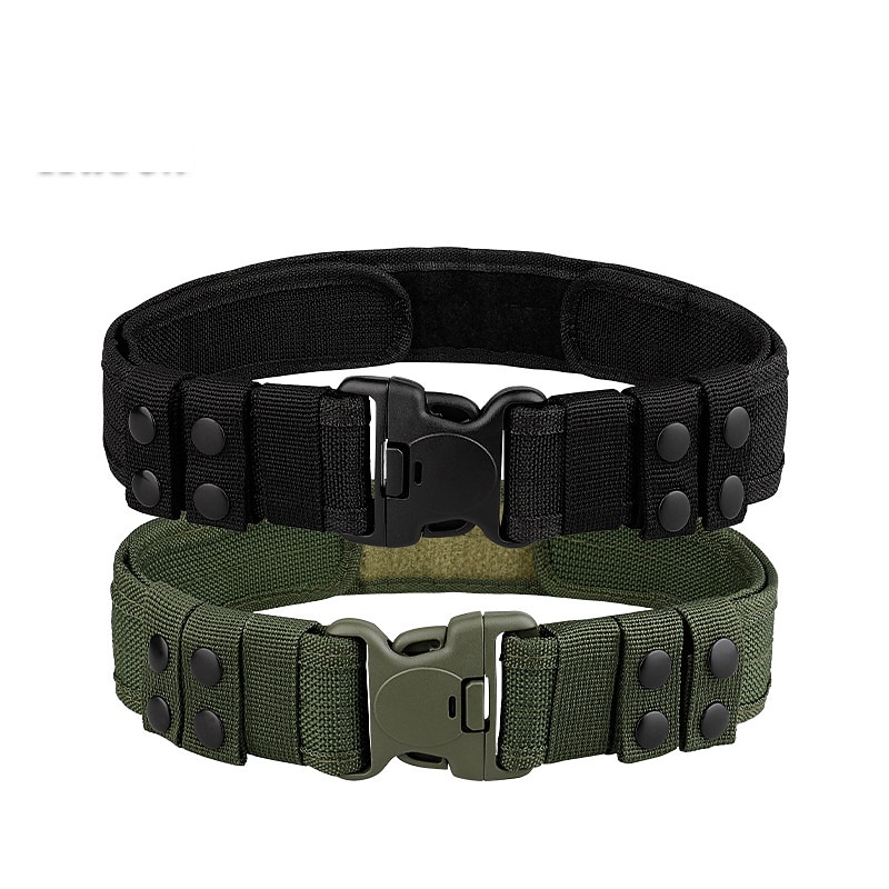 Homme Ceinture Ceinture Tactique Tricot Mode Athleisure Tactique Couleur Unie Noir Kaki Extérieur Sport en Plein Air Randonnée Boucle à pression de 2026 ? $16.49 –P5