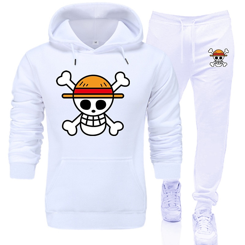 One Piece Film: Vörös Majom D. Luffy Nadrágok Felszerelések Kapucnis felsőrész Állat minta Elülső zseb Grafikus Kompatibilitás Páros Férfi Női Felnőttek Forró bélyegzés 2025 - AU $61.19 –P2