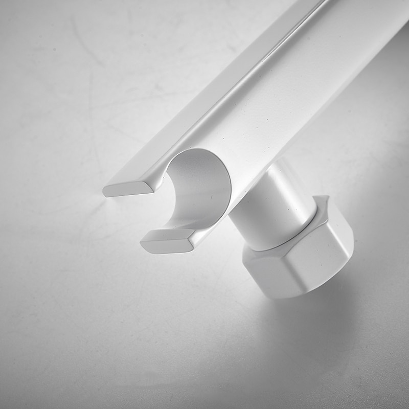 Rubinetto Vasca Doppia Bocca A Parete Bianco, Miscelatore Riempimento Vasca Rubinetto In Ottone Con Doccetta A Mano, Valvola In Ceramica Comando Monocomando del 2025 a $161.99 –P4