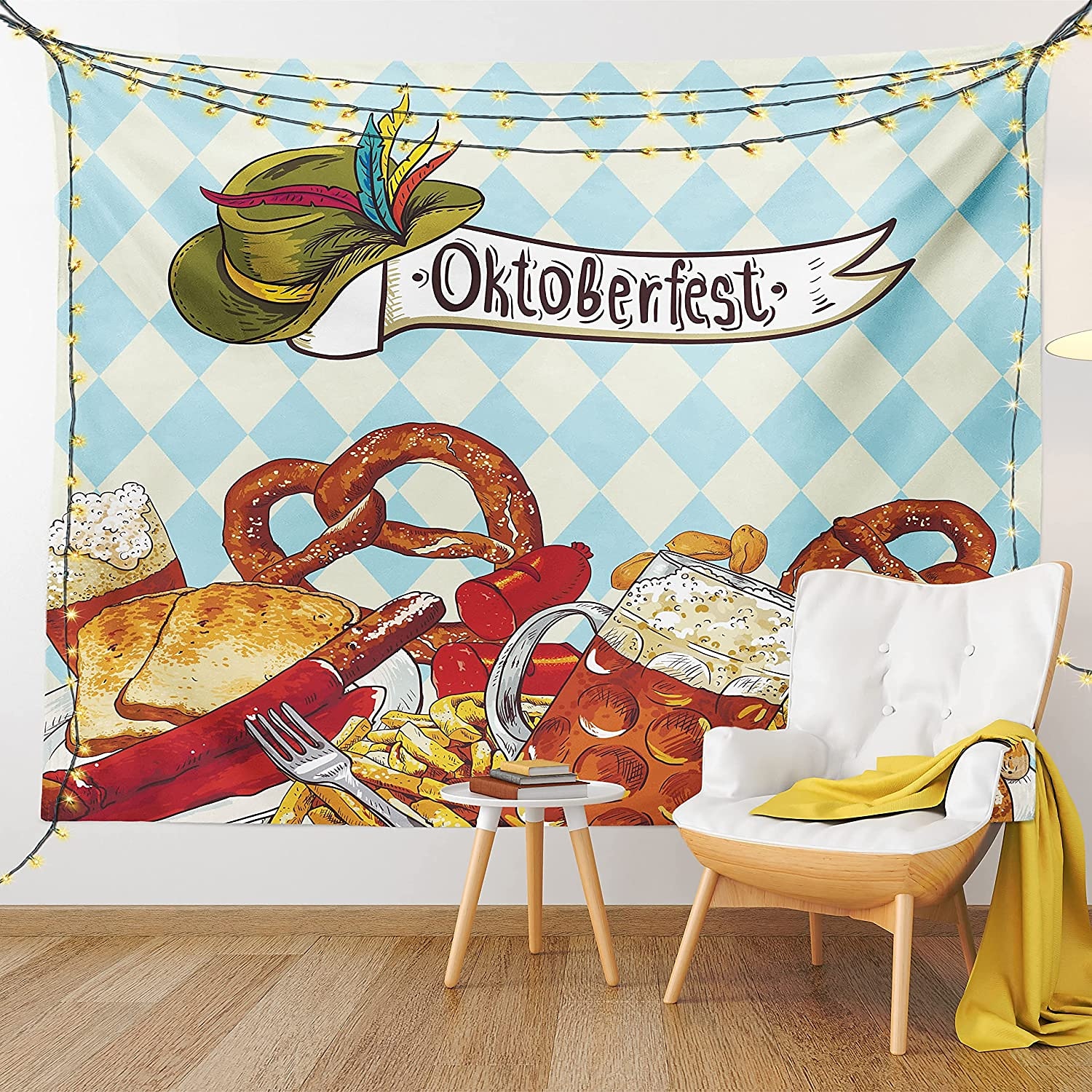 Oktoberfest gobelín na zdraví piva oslava velká stěna gobelín umění výzdoba deka závěs závěs domácí ložnice dekorace obývacího pokoje 2025 - $13.99 –P1