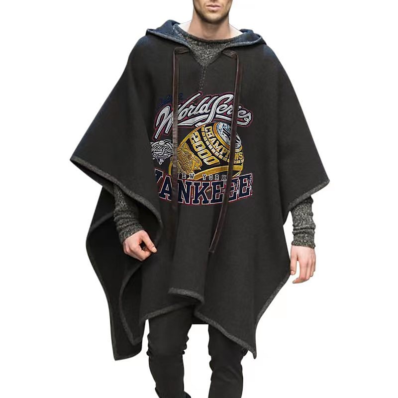 Per uomo Cappotto invernale Mantello / mantelle Poncho Feste Attività  commerciale Inverno Autunno Nylon Antivento Tenere al caldo Capispalla  Abbigliamento Moda Informale Con stampe Colore puro Orlo del 2024 a $39.99