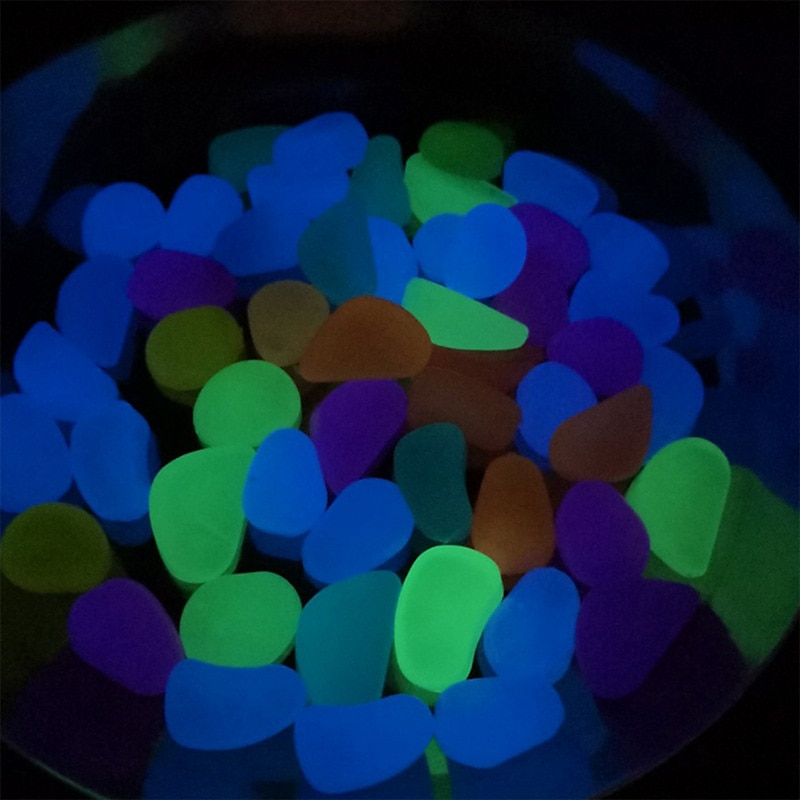 1pack Glow in the Dark Garden Pebbles For Sidewalk Garden Terrace Lawn Garden Patio Fish Tank Aquarium Decoration Glow Stone 2025 - $6.49 –P5