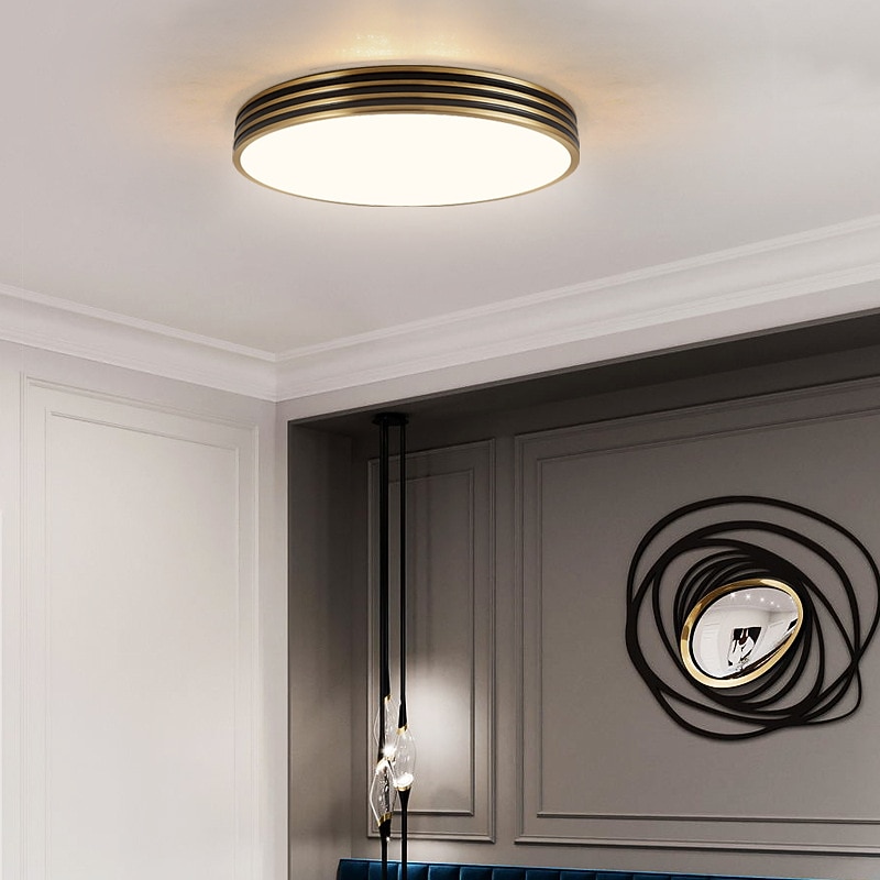40 cm Circle Design Ceiling Lights Copper Brass Modern 220-240V 2026 - $172.99 –P9