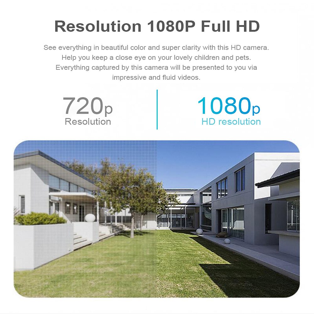 IP-camera 1080P HD Lamp Draadloos Bewegingsdetectie Externe toegang Binnen Appartement Ondersteuning 2025 - $33.99 –P3