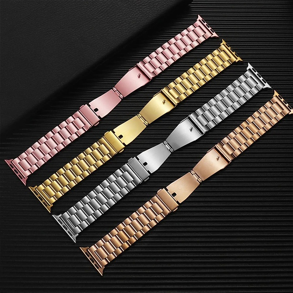 Brățări cu Legături Compatibil cu Curea de ceas Apple Watch 38mm 40mm 41mm 42mm 44mm 45mm 49mm Buclă Lux Închidere metalică Oțel inoxidabil Curea de ceas de schimb pentru iwatch Series Ultra 8 7 6 5 2025 - $18.99 –P6