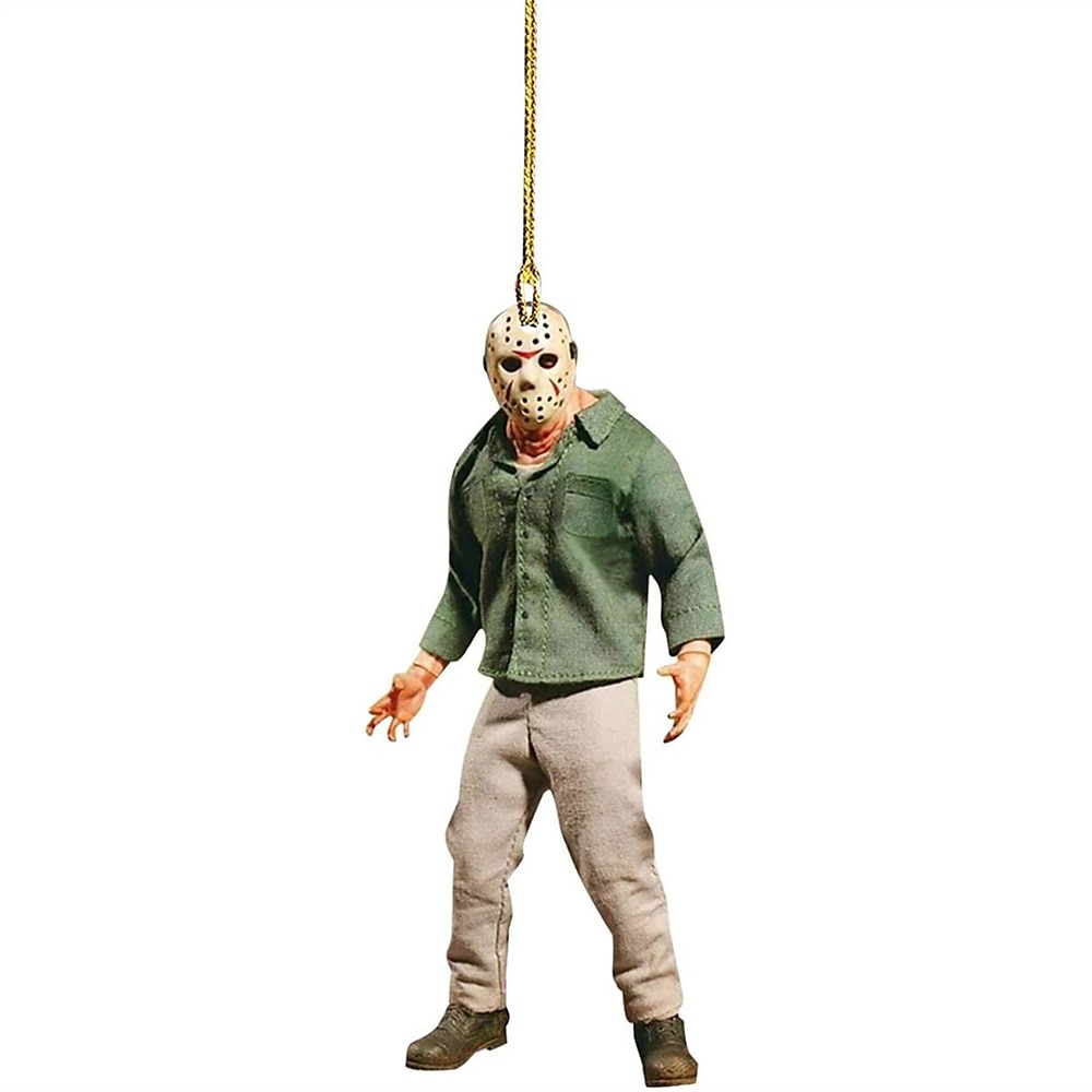 halloween barkácsolás horrorfilm dísz akril visszapillantó tükör lógó báj lógó medál autódíszítéshez 2025 - $13.99 –P11