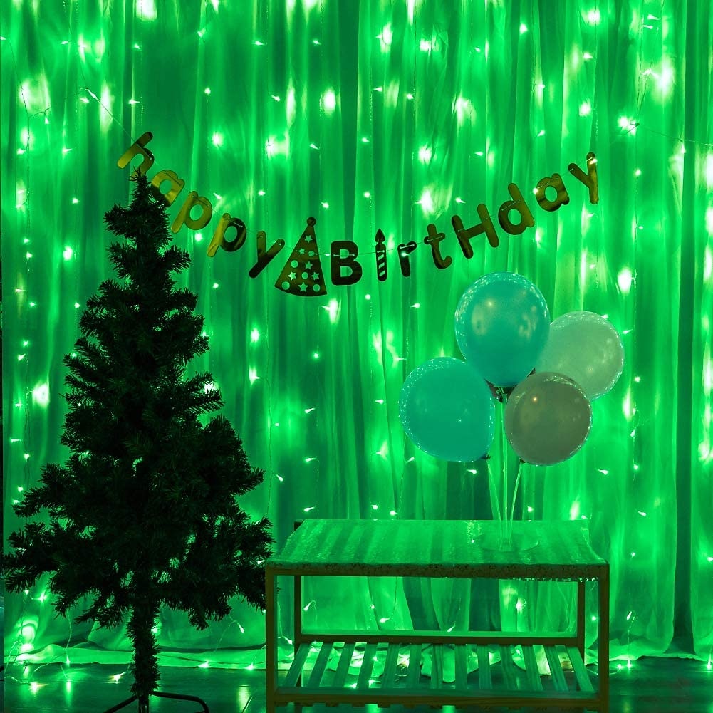 2025年 屋外クリスマスウィンドウライト 3x3m-300led プラグイン 8 モードカーテンライト 9 色リモートコントロールウィンドウ壁掛けライト クリスマスの装飾のための暖かい白 rgb 寝室の結婚式のパーティーガーデン屋内 コレクション – $38.99 –P12