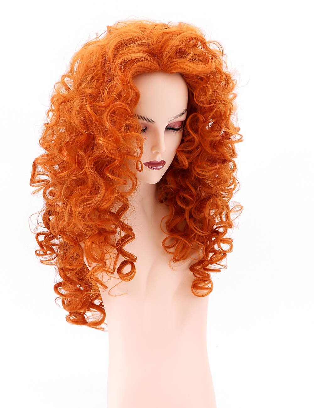 parrucche lunghe ricce ondulate a testa intera con capelli rossi volpe rossa per parrucche di halloween per parrucche da festa cosplay del 2025 a $24.99 –P15